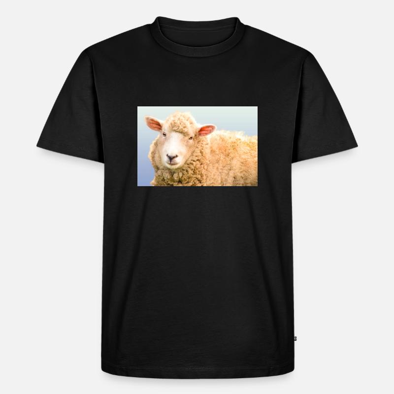 Schaf - Männer Premium Bio T-Shirt - Schwarz