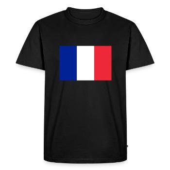 Drapeau France - T-shirt Premium bio Homme - noir - Devant - Nico (187cm)