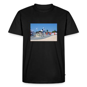 bike bmx mountain bike - Men's Premium Organic T-Shirt - black - Front - Nico (187cm)