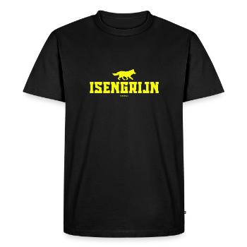 Isengrijn le loup - T-shirt Premium bio Homme - noir - Devant - Nico (187cm)