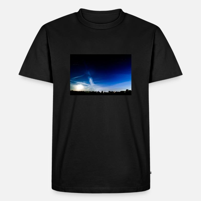 Nachthimmel - Männer Premium Bio T-Shirt - Schwarz
