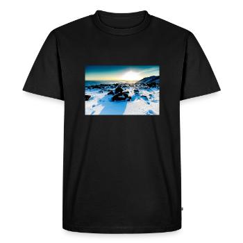 sunset - T-shirt Premium bio Homme - noir - Devant - Nico (187cm)