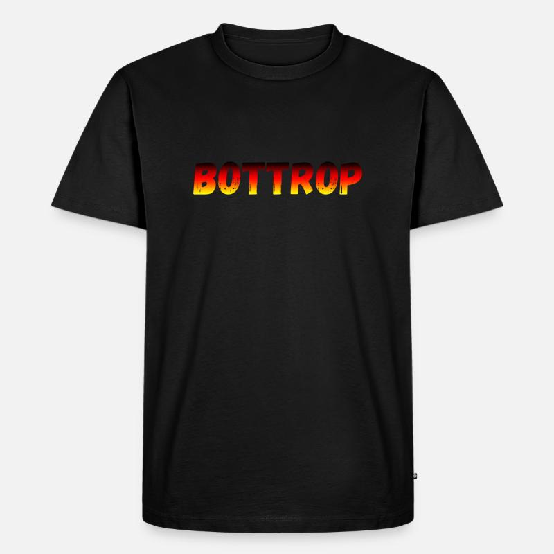 Bottrop - Männer Premium Bio T-Shirt - Schwarz