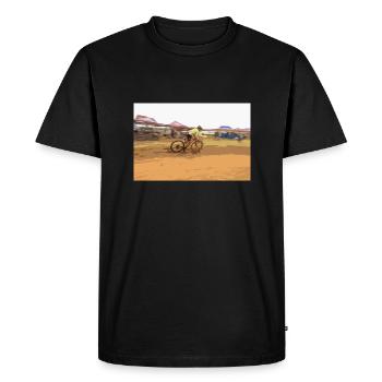 BMX MTB MTB bike - Men's Premium Organic T-Shirt - black - Front - Nico (187cm)