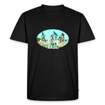 bmx race - T-shirt Premium bio Homme - noir - Devant - Nico (187cm)