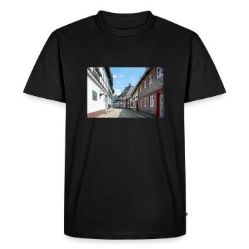 vieille ville de (Altstadt) Goslar Basse-Saxe - T-shirt Premium bio Homme - noir - Devant - Nico (187cm)