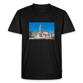 The Cathedral of Saint Domnius from the Vomitorium - Men's Premium Organic T-Shirt - black - Front - Nico (187cm)