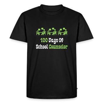 100 jours de conseiller scolaire - T-shirt Premium bio Homme - noir - Devant - Nico (187cm)
