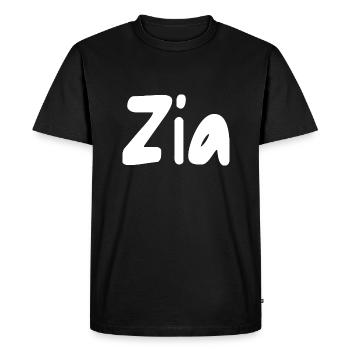 Zia - T-shirt Premium bio Homme - noir - Devant - Nico (187cm)