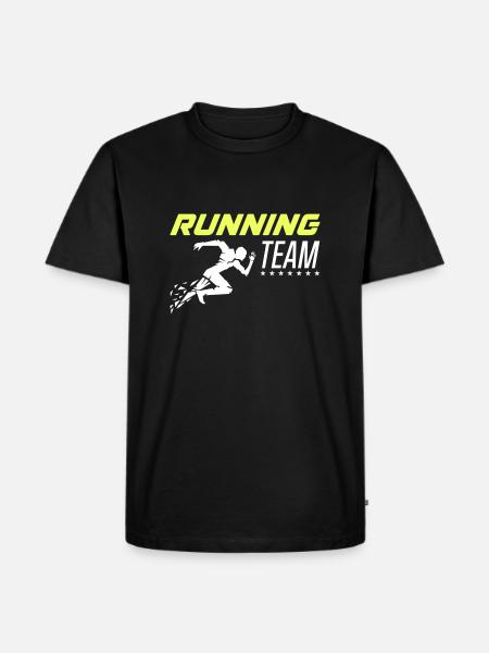 Running Team 1 - Men's Premium Organic T-Shirt - black