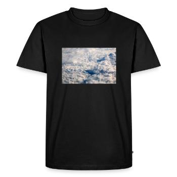 Formations nuageuses et Alpes près de la Zugspitze - T-shirt Premium bio Homme - noir - Devant - Nico (187cm)