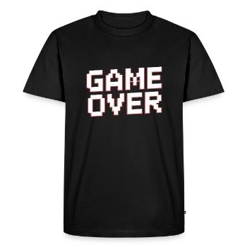 FIN DU JEU - T-shirt Premium bio Homme - noir - Devant - Nico (187cm)