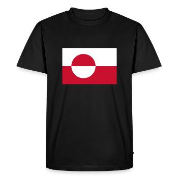 Groenland - T-shirt Premium bio Homme - noir - Devant - Nico (187cm)
