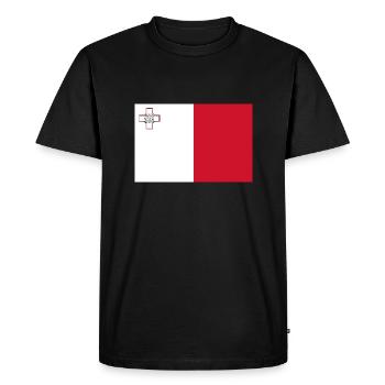 Malte - T-shirt Premium bio Homme - noir - Devant - Nico (187cm)