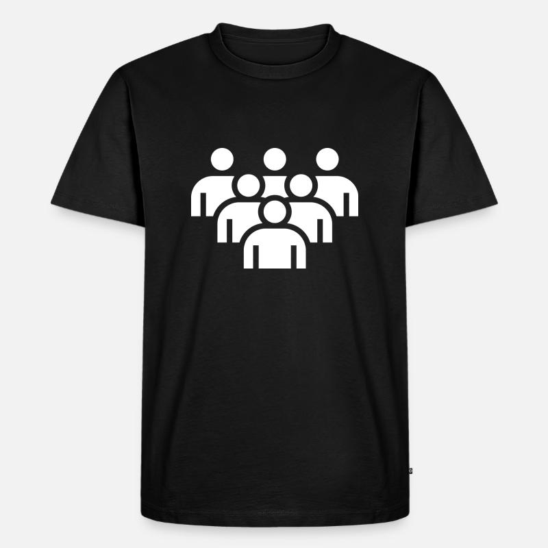 Team, Mannschaft, Teamarbeit - Männer Premium Bio T-Shirt - Schwarz