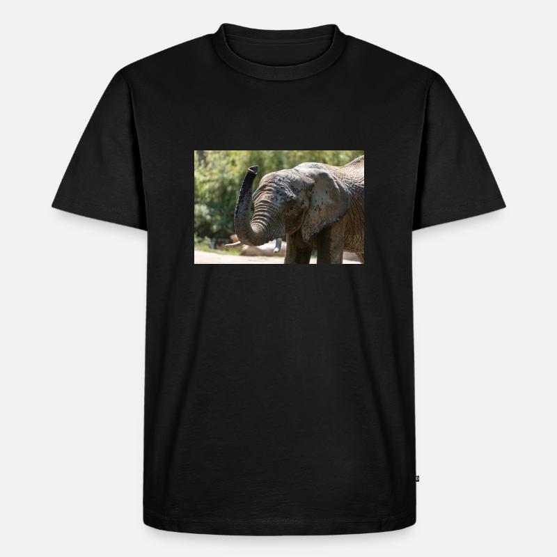 Ich habe ein dickes Fell - Männer Premium Bio T-Shirt - Schwarz