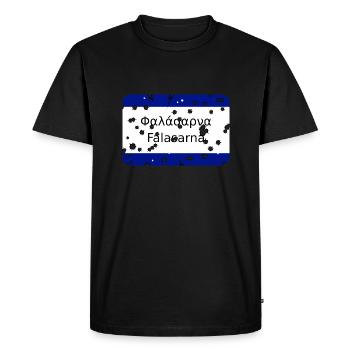 Panneau de place MG Kriti Falasarna - T-shirt Premium bio Homme - noir - Devant - Nico (187cm)