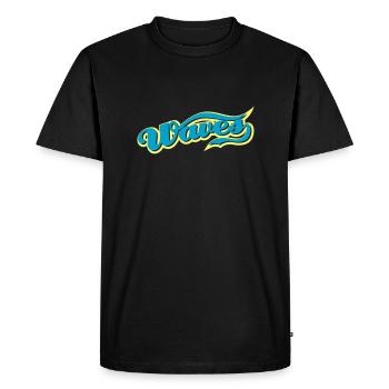 waves - T-shirt Premium bio Homme - noir - Devant - Nico (187cm)