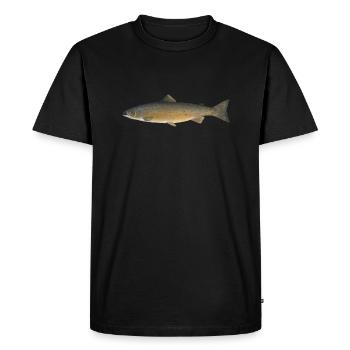 Salmon 2 - T-shirt Premium bio Homme - noir - Devant - Nico (187cm)