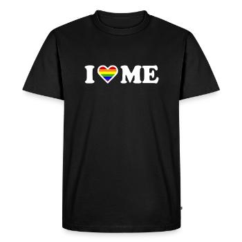 I love me - T-shirt Premium bio Homme - noir - Devant - Nico (187cm)