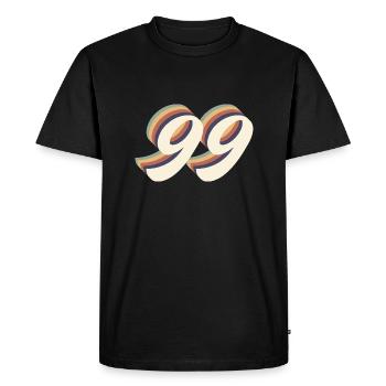 99th anniversary vintage - Men's Premium Organic T-Shirt - black - Front - Nico (187cm)