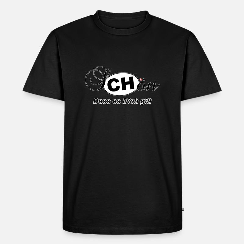 sCHön dass es Dich git - Männer Premium Bio T-Shirt - Schwarz