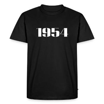 1954 - Gift born in 1954 - Men's Premium Organic T-Shirt - black - Front - Nico (187cm)