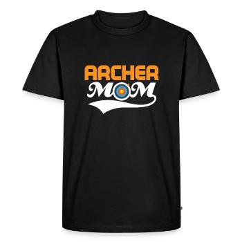 Archer Mom Bow & Arrows Target Archery - Men's Premium Organic T-Shirt - black - Front - Nico (187cm)