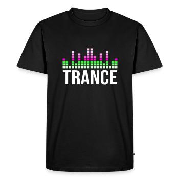 Trance music - Men's Premium Organic T-Shirt - black - Front - Nico (187cm)