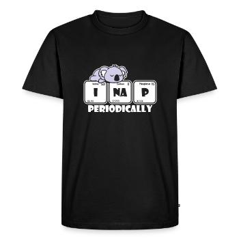 Je fais une sieste périodiquement Jeu de mots sur la science de la chimie - T-shirt Premium bio Homme - noir - Devant - Nico (187cm)