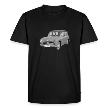 Car P70 Kombi Zwickau DDR Oldtimer - Men's Premium Organic T-Shirt - black - Front - Nico (187cm)