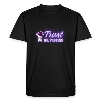 Trust the process - T-shirt Premium bio Homme - noir - Devant - Nico (187cm)