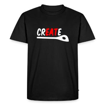Cooking & Creativity – Create, Cook, Eat Shirt - Men's Premium Organic T-Shirt - black - Front - Nico (187cm)