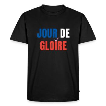 JOUR DE GLOIRE FRANCE SPORT - T-shirt Premium bio Homme - noir - Devant - Nico (187cm)