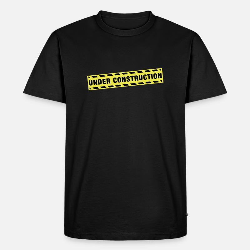 under_construction_de2 - Männer Premium Bio T-Shirt - Schwarz