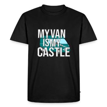 My Van Is My Castle - T-shirt Premium bio Homme - noir - Devant - Nico (187cm)