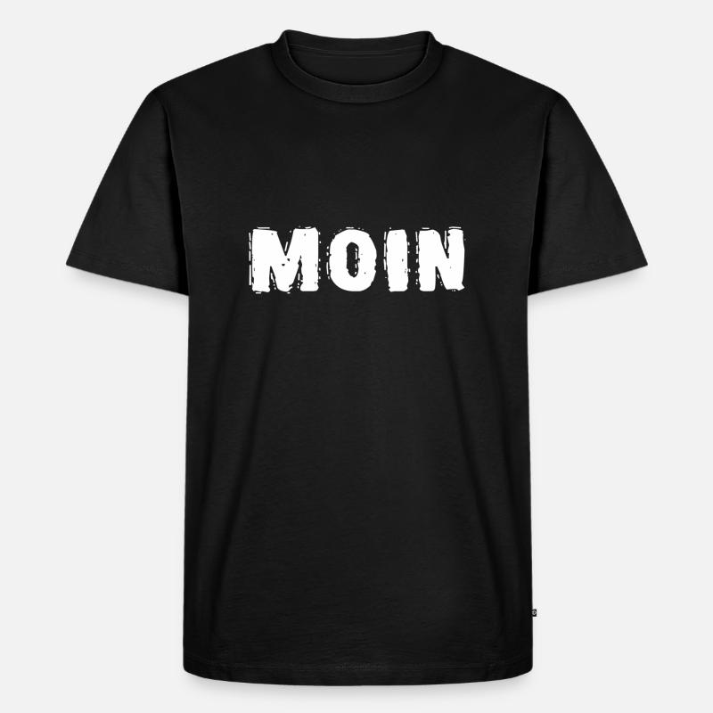 MOIN - Männer Premium Bio T-Shirt - Schwarz