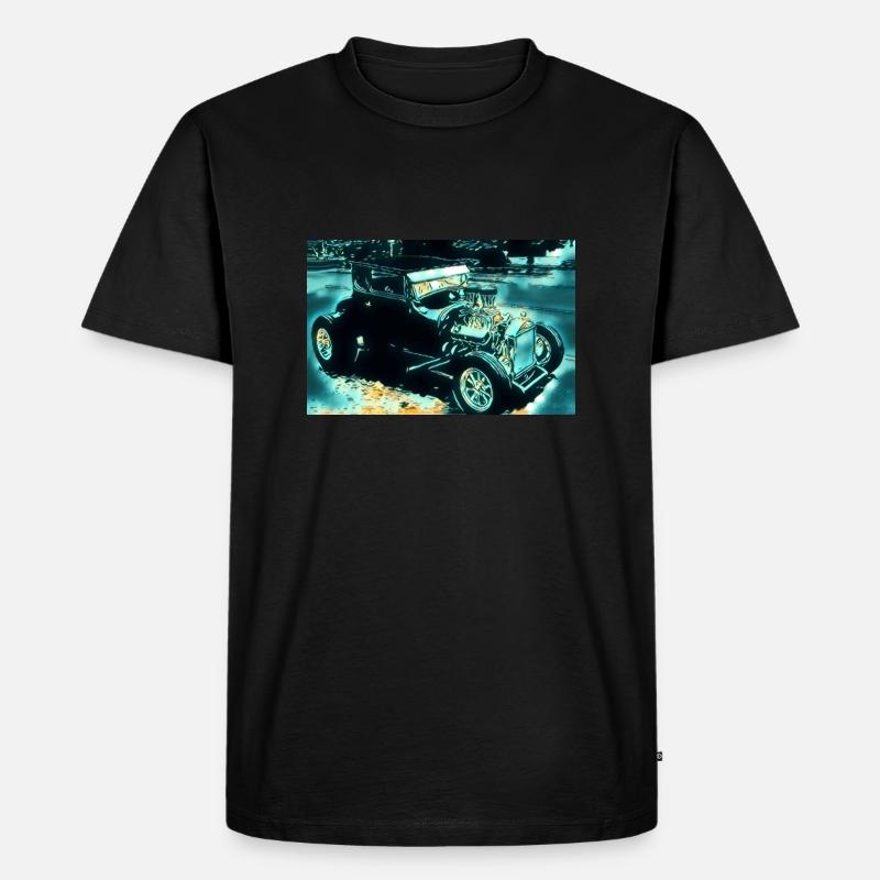 Auto - Männer Premium Bio T-Shirt - Schwarz