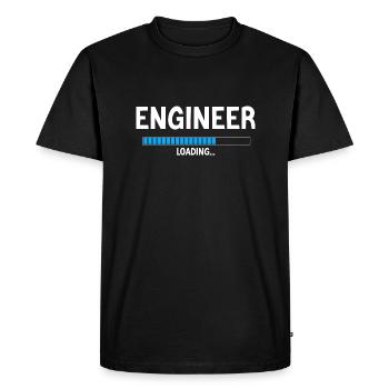 Engineer Engineer Personalized Humor Gift - Men's Premium Organic T-Shirt - black - Front - Nico (187cm)