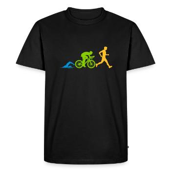 Sport Triathlon Competition - Men's Premium Organic T-Shirt - black - Front - Nico (187cm)