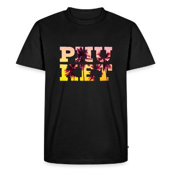 Phuket - T-shirt Premium bio Homme - noir - Devant - Nico (187cm)