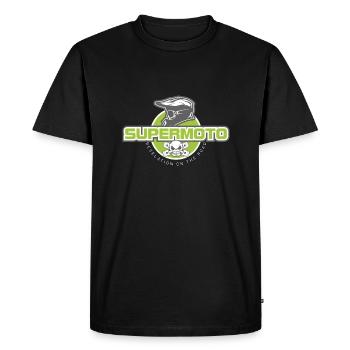 Casque de singe SUPER MOTO - T-shirt Premium bio Homme - noir - Devant - Nico (187cm)