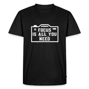 La concentration est tout ce dont vous avez besoin - T-shirt Premium bio Homme - noir - Devant - Nico (187cm)
