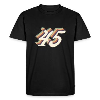 45th anniversary vintage - Men's Premium Organic T-Shirt - black - Front - Nico (187cm)