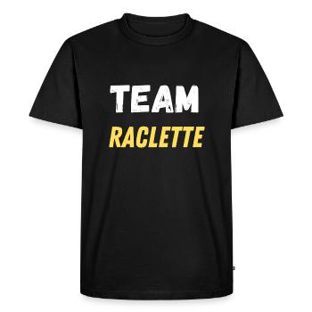 team raclette - T-shirt Premium bio Homme - noir - Devant - Nico (187cm)