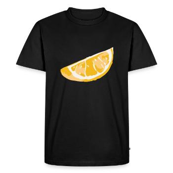 lemon - Men's Premium Organic T-Shirt - black - Front - Nico (187cm)