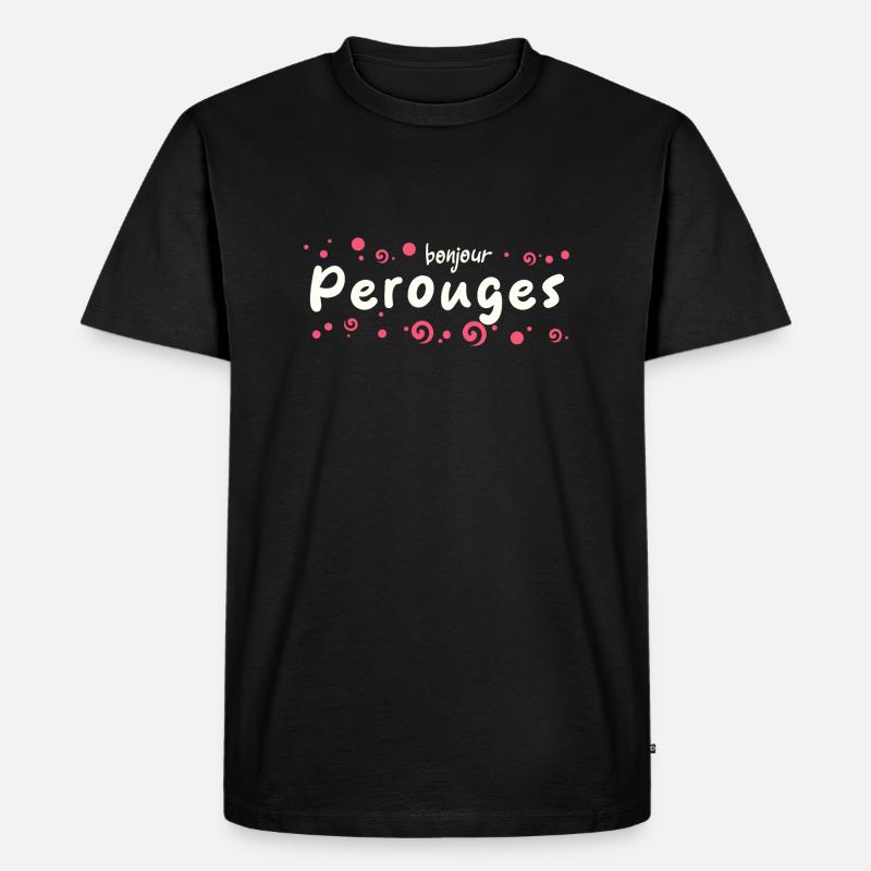 Pérouges - Men's Premium Organic T-Shirt - black