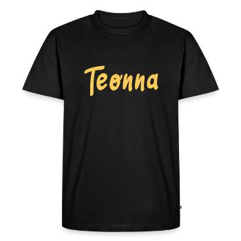 Teonna - T-shirt Premium bio Homme - noir - Devant - Nico (187cm)
