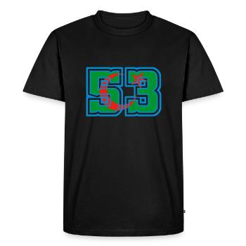 Rize - Men's Premium Organic T-Shirt - black - Front - Nico (187cm)