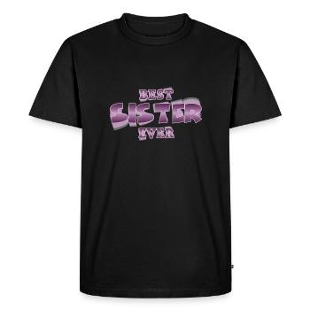 Best sister ever - T-shirt Premium bio Homme - noir - Devant - Nico (187cm)